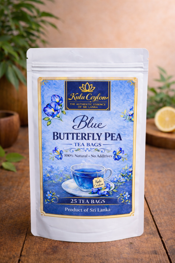Blue Butterfly Pea (Clitoria ternatea) Tea bags (25 Tea bags) - Kulu Ceylon